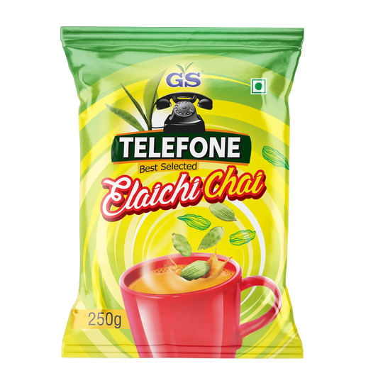 GS Telefone Elaichi Chai Tea 250g Pouch