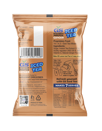 GS GINGER ICED TEA 100g (Pack of 5)