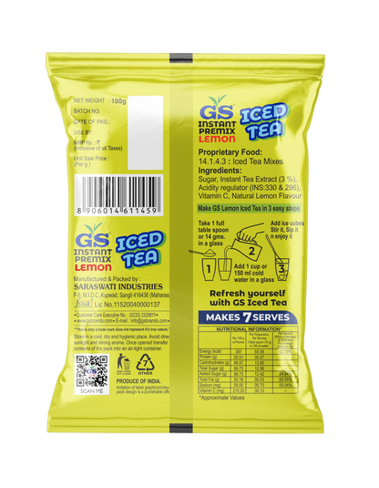 GS LEMON ICED TEA 100g (Pack of 5)